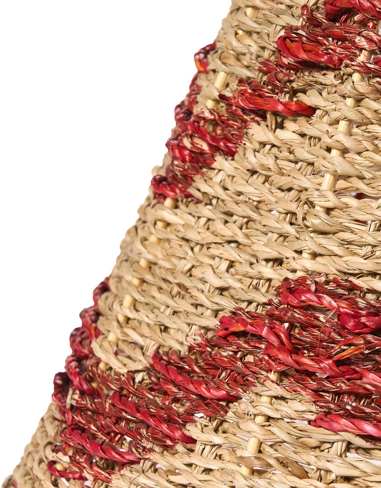 Beliani Kalėdų eglutės stovas HIVER jūržolės Raudona 51 cm