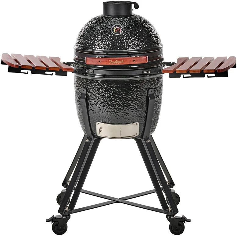 Beliani KAMADO anglinė kepsninė keramikinė juoda