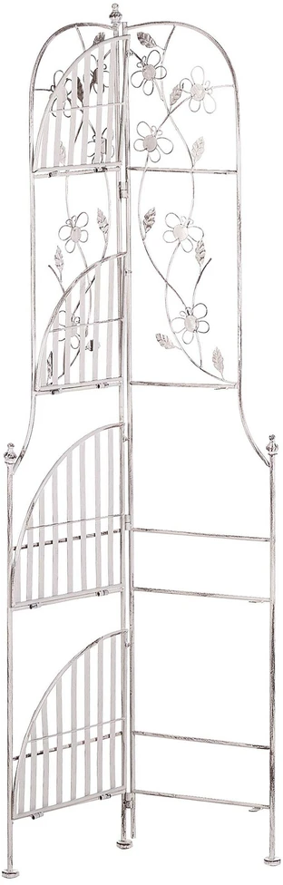 Beliani Kampinė lentyna BIELLA metalinė 158 cm 35 cm balta