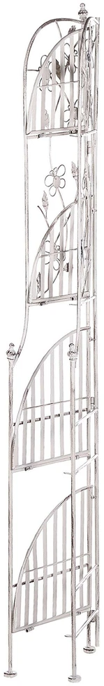 Beliani Kampinė lentyna BIELLA metalinė 158 cm 35 cm balta
