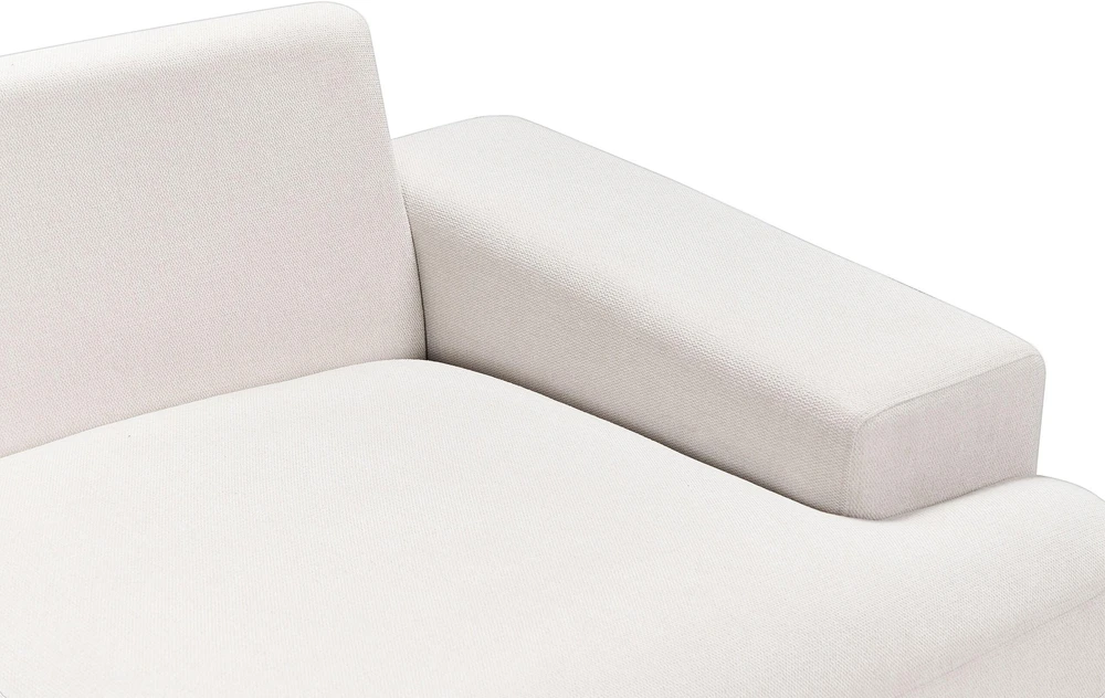 Beliani Kampinė sofa 4 asmenims MARIFERD šviesiai smėlio spalvos kairinė