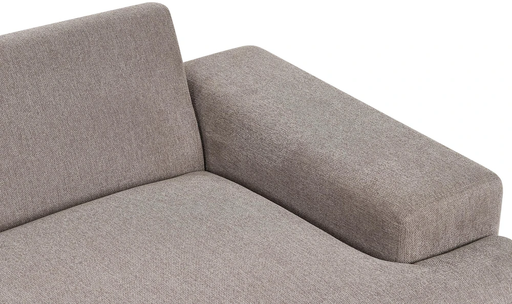 Beliani Kampinė sofa 4 asmenims MARIFERD šviesiai ruda kairinė