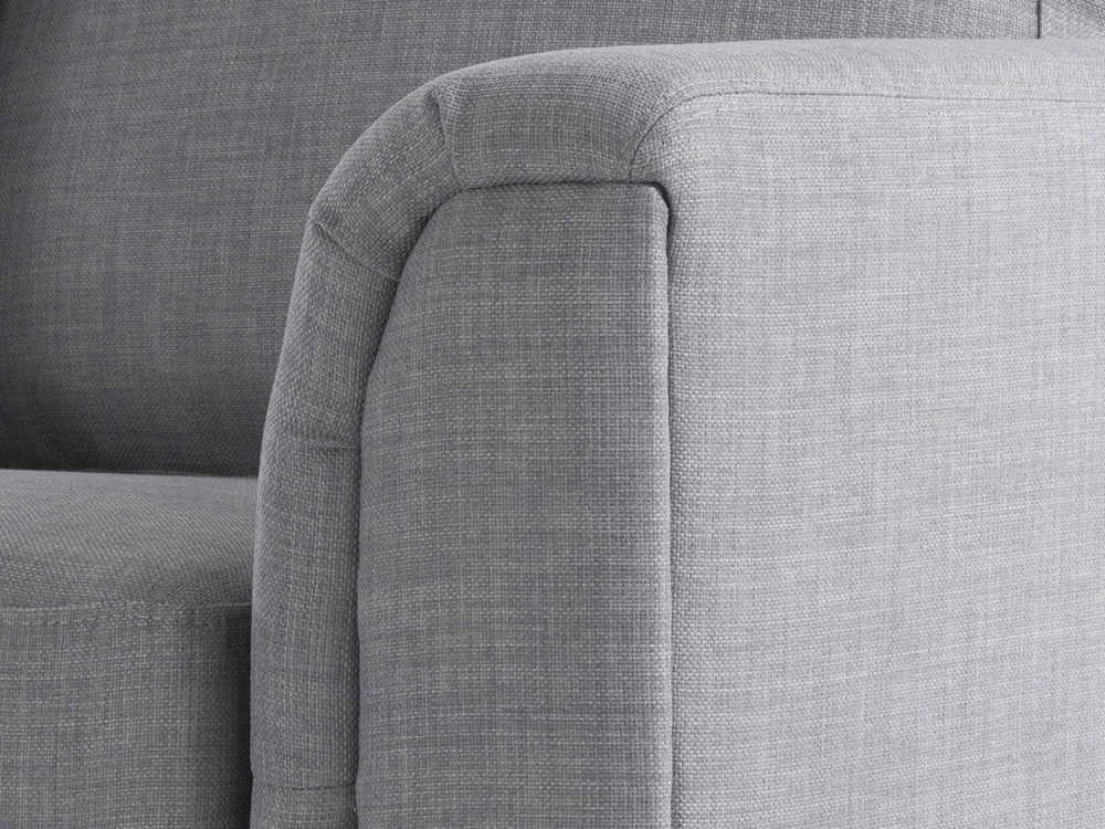 Beliani Kampinė sofa 4 asmenims OSLO šviesiai pilka, dešininė