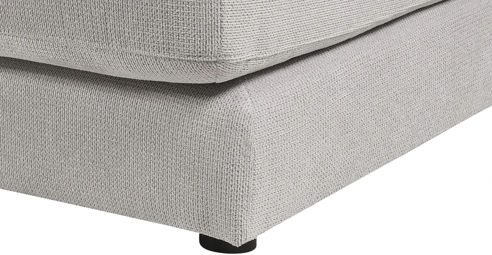 Beliani Kampinė sofa 5 asmenims LOFOTEN Šviesiai pilka Kairinė