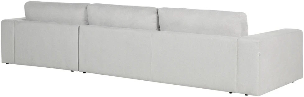 Beliani Kampinė sofa 5 asmenims LOFOTEN Šviesiai pilka Kairinė