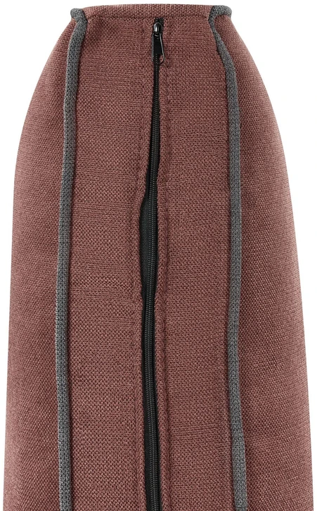 Beliani Kampinė sofa ALTAN, 3-vietė, bordo spalvos, kairinė