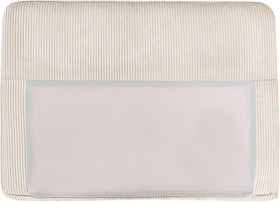 Beliani Kampinė sofa BREDA, 2 vietų, veliūrinė, smėlio spalvos, kairinė