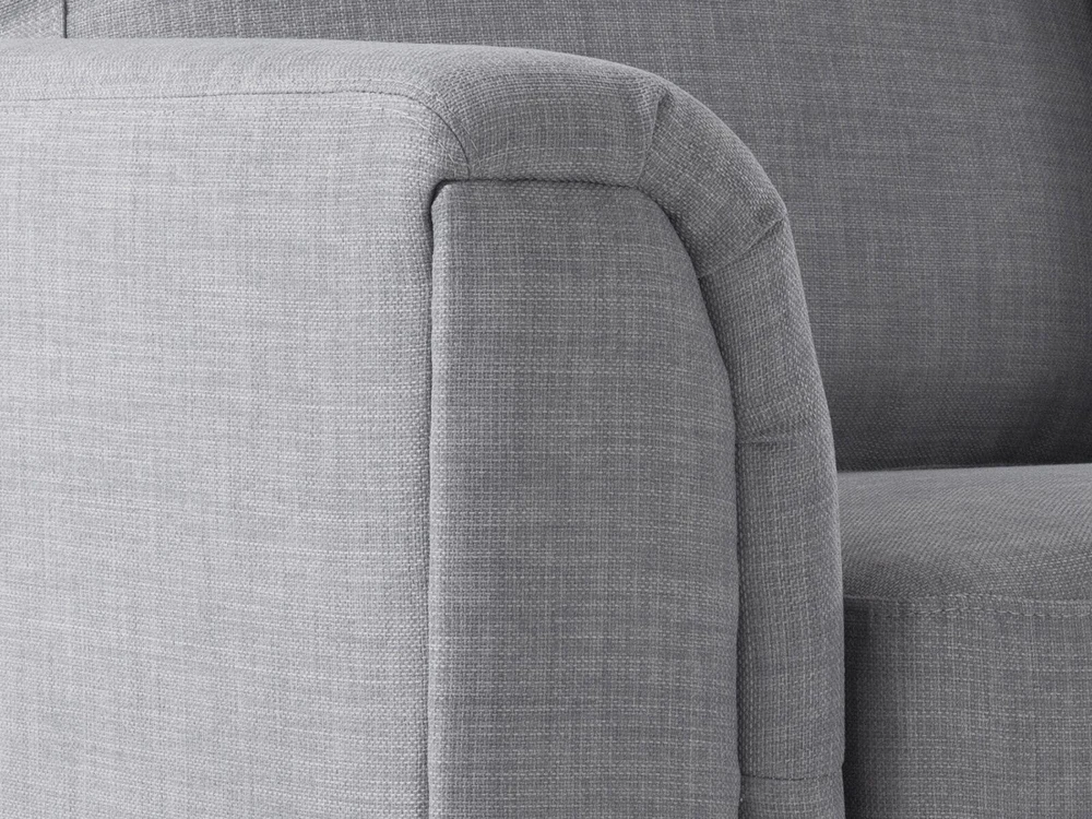 Beliani Kampinė sofa OSLO 4 asmenų, šviesiai pilka, kairinė
