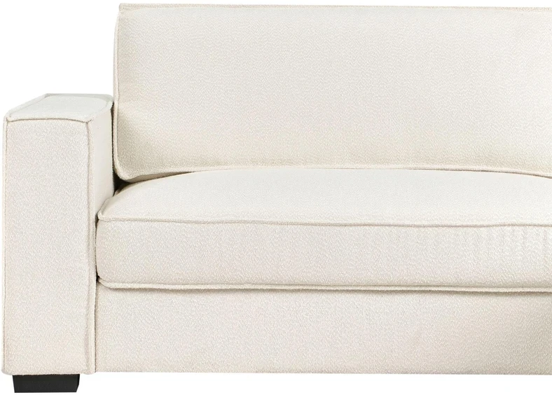 Beliani Kampinė sofa RENDERS Boucle kreminės spalvos kairinė