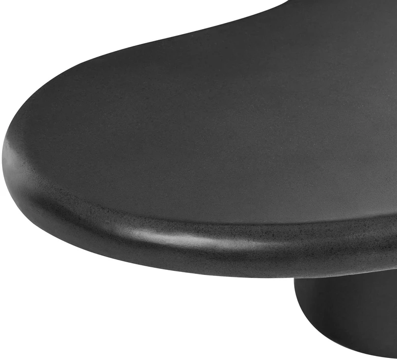 Beliani Kavos staliukas CONZA, 57 × 120 cm, juodas