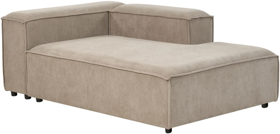 Beliani Keturvietė modulinė kampinė sofa ARDAL, kairinė, šviesiai ruda, velvetas