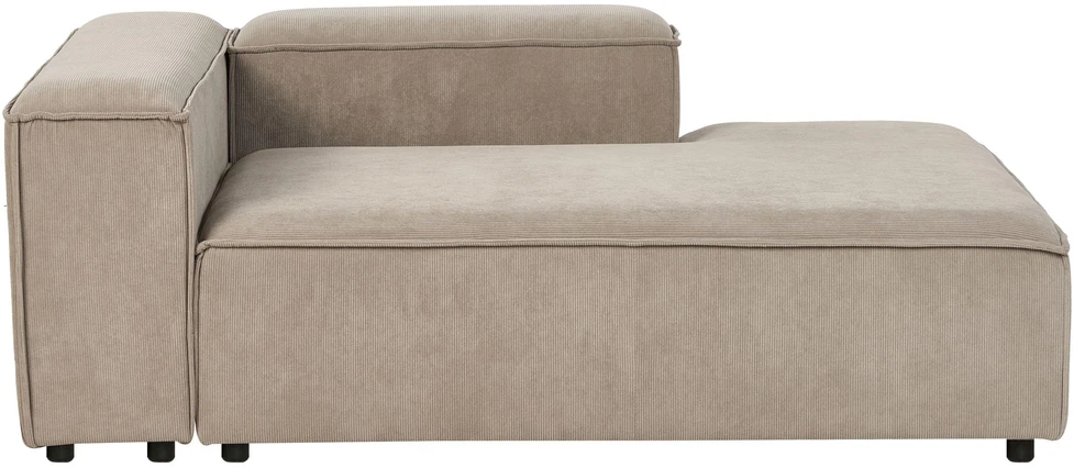 Beliani Keturvietė modulinė kampinė sofa ARDAL, kairinė, šviesiai ruda, velvetas