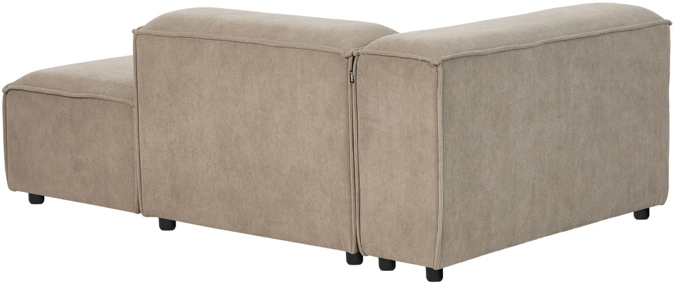 Beliani Keturvietė modulinė kampinė sofa ARDAL, kairinė, šviesiai ruda, velvetas