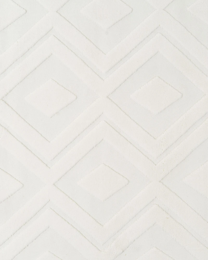 Beliani KEVIREL kilimas, balkšvas, 160 x 160 cm
