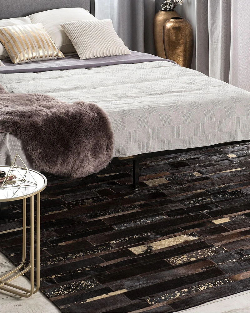 Beliani Kilim ARTVIN rudas 140x200 cm iš natūralios odos