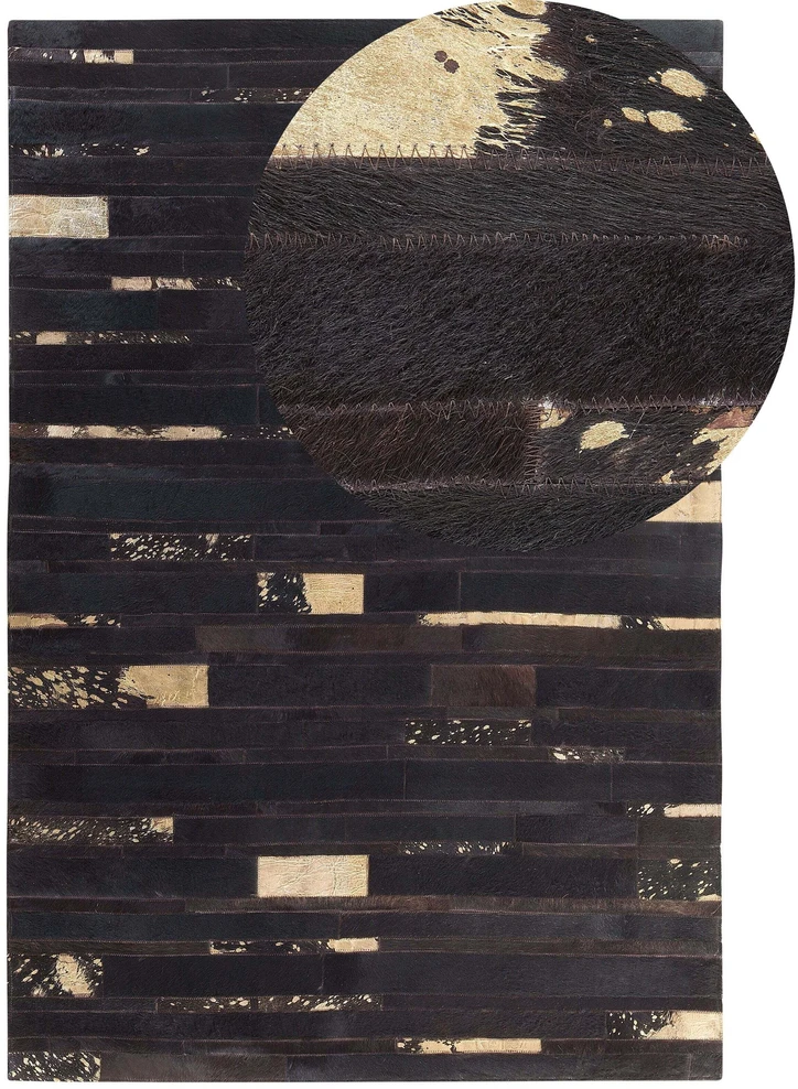 Beliani Kilim ARTVIN rudas 140x200 cm iš natūralios odos