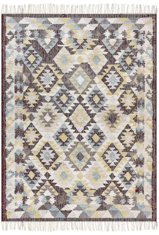 Beliani Kilim FENER spalvotas 140 x 200 cm džiuto