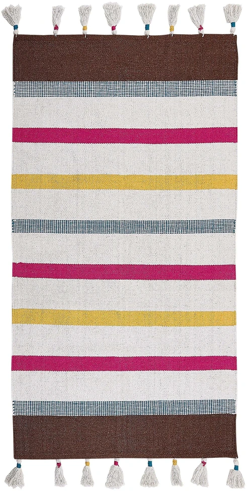 Beliani Kilim HISARLI spalvotas 80 x 150 cm medvilninis