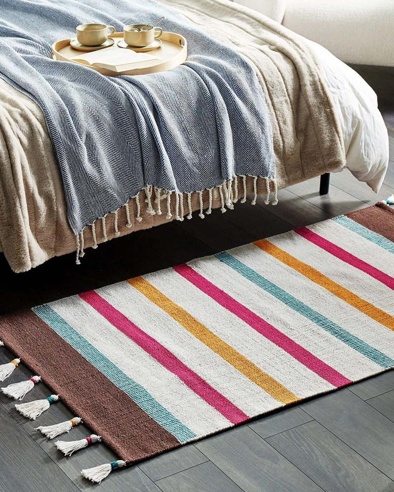 Beliani Kilim HISARLI spalvotas 80 x 150 cm medvilninis