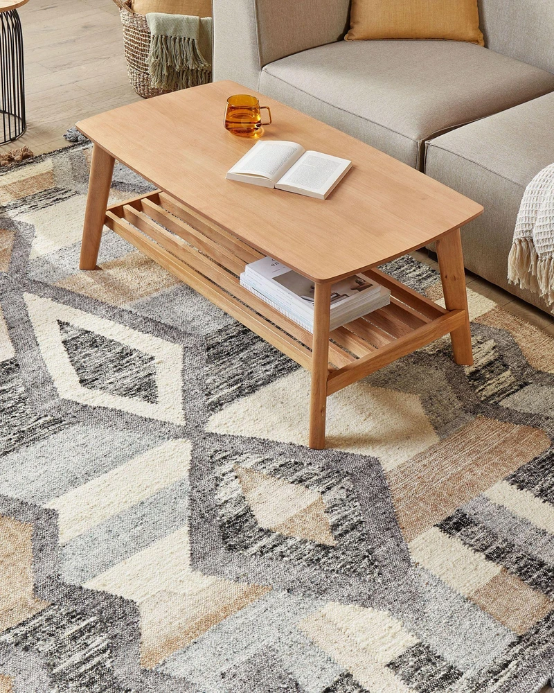 Beliani Kilim kilimas AYGEZARD spalvotas 160 x 230 cm vilnonis