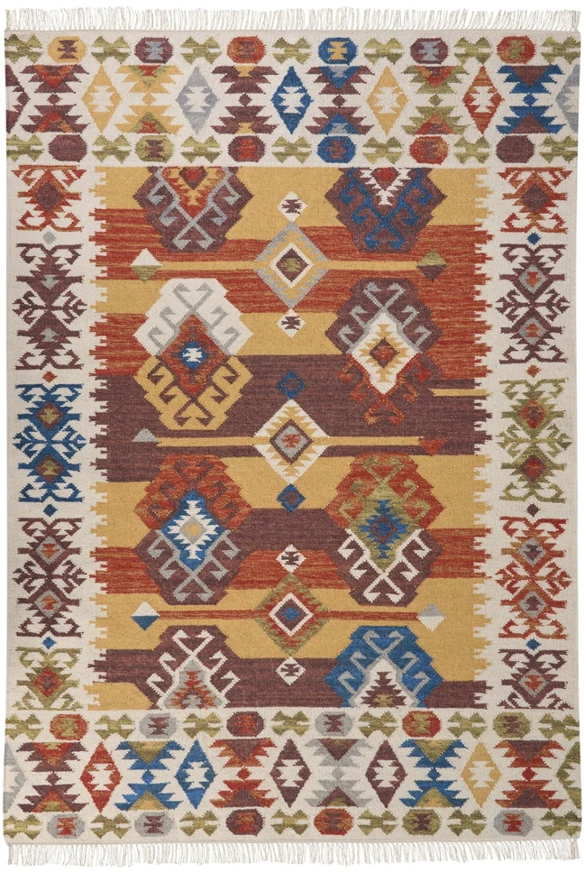 Beliani Kilim kilimas VOSKETAP spalvotas 160 x 230 cm vilnos