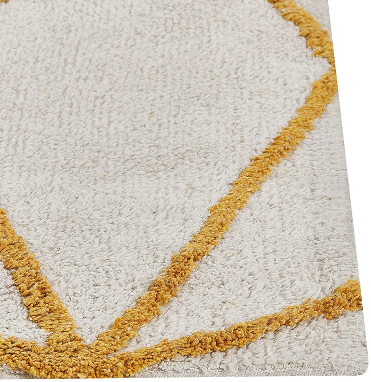 Beliani Kilim MARAND geltonas 160 x 230 cm medvilninis