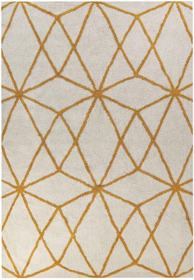 Beliani Kilim MARAND geltonas 160 x 230 cm medvilninis