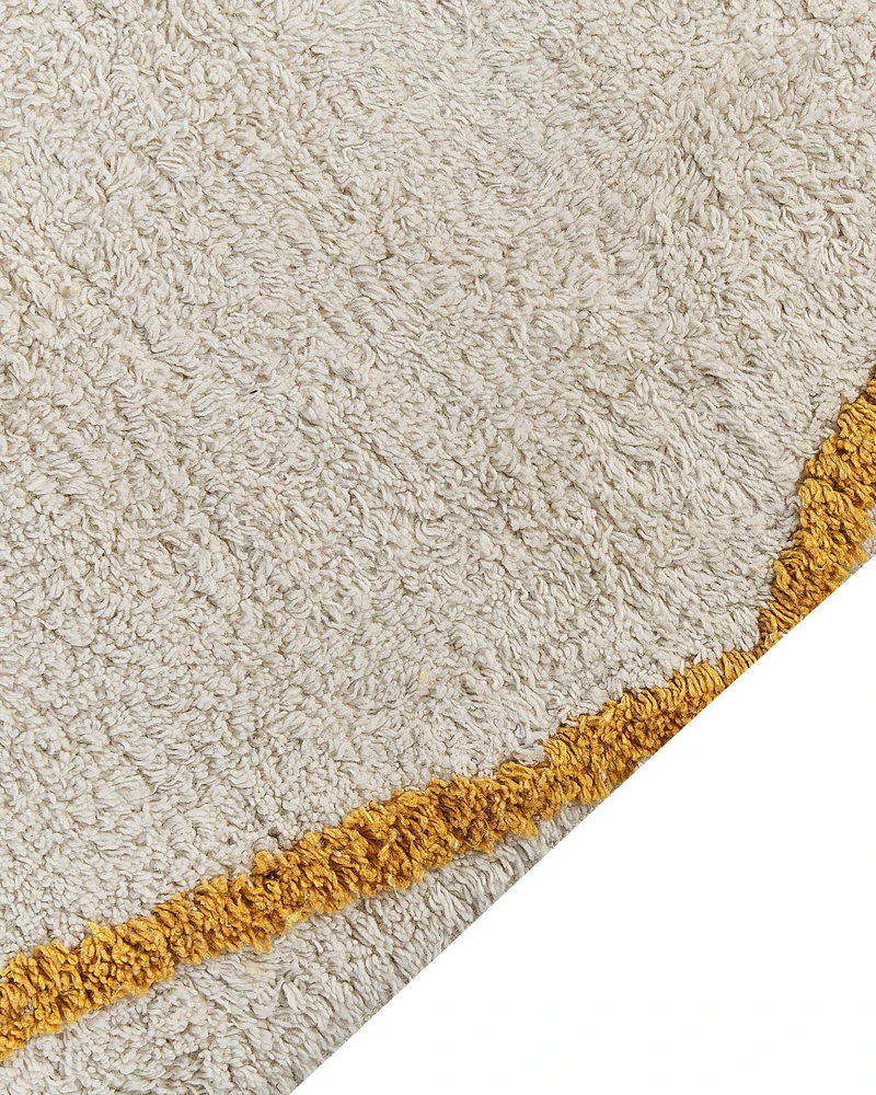 Beliani Kilim MARAND geltonas 160 x 230 cm medvilninis