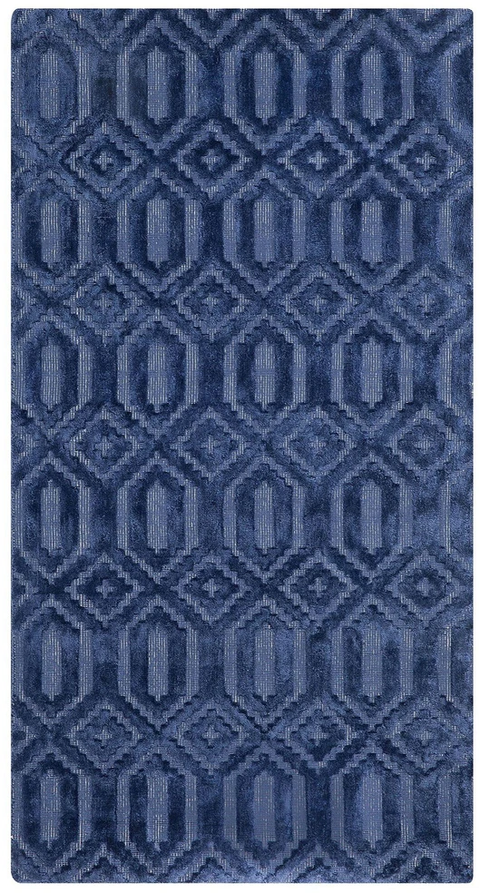 Beliani Kilimas ADATEPE tamsiai mėlynas 80 x 150 cm viskozė