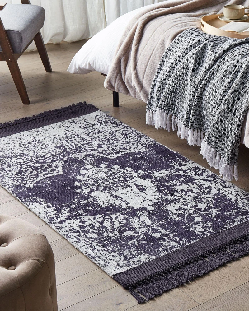Beliani Kilimas AKARSU, violetinis, 80 x 150 cm, viskozė