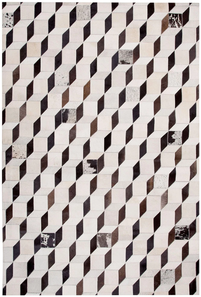 Beliani Kilimas ALPKOY baltos spalvos 140 x 200 cm iš natūralios odos