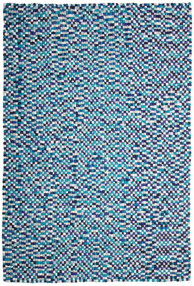 Beliani Kilimas AMDO tamsiai mėlynas 160 x 230 cm Vilna