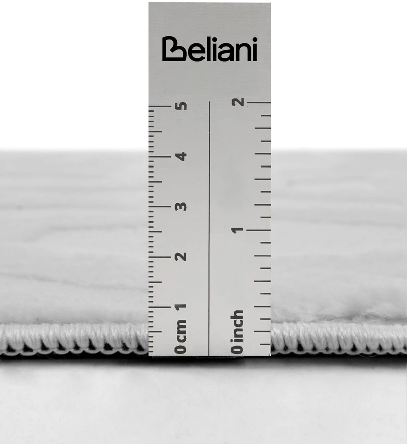 Beliani Kilimas ANTERO, šviesiai pilkas, 80 x 300 cm