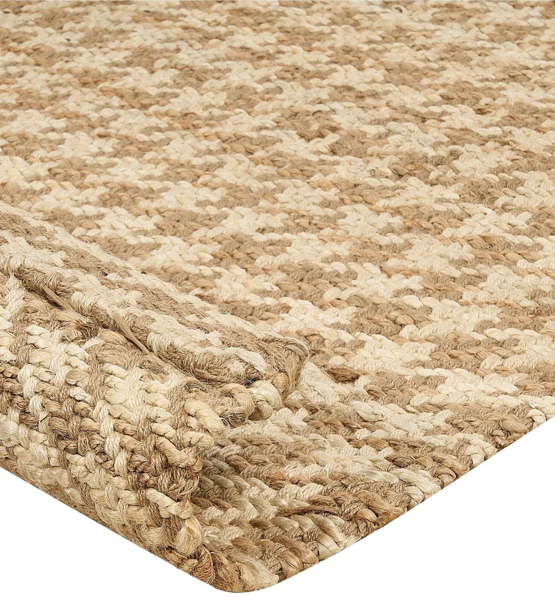 Beliani Kilimas ARAPTEPE Smėlio spalvos 80 x 300 cm džiutas