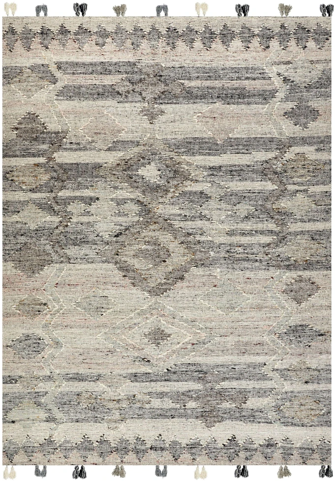 Beliani Kilimas ARATASHEN pilkas 160 x 230 cm vilnos kilimas