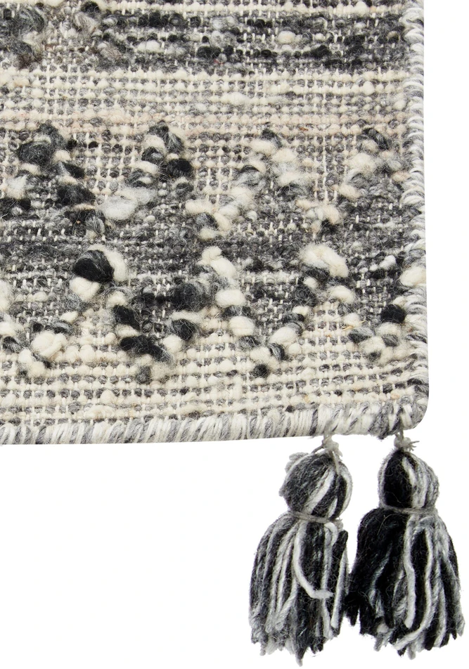 Beliani Kilimas ARATASHEN Pilkas 200 x 300 cm Vilnonis Kilim