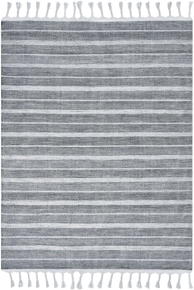 Beliani Kilimas BADEMLI šviesiai pilkas 140 x 200 cm