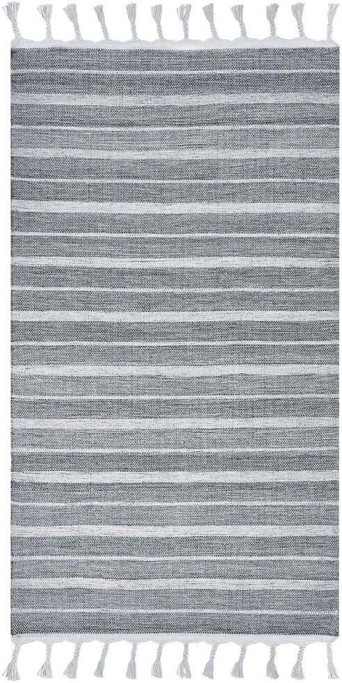 Beliani Kilimas BADEMLI šviesiai pilkas 80 x 150 cm