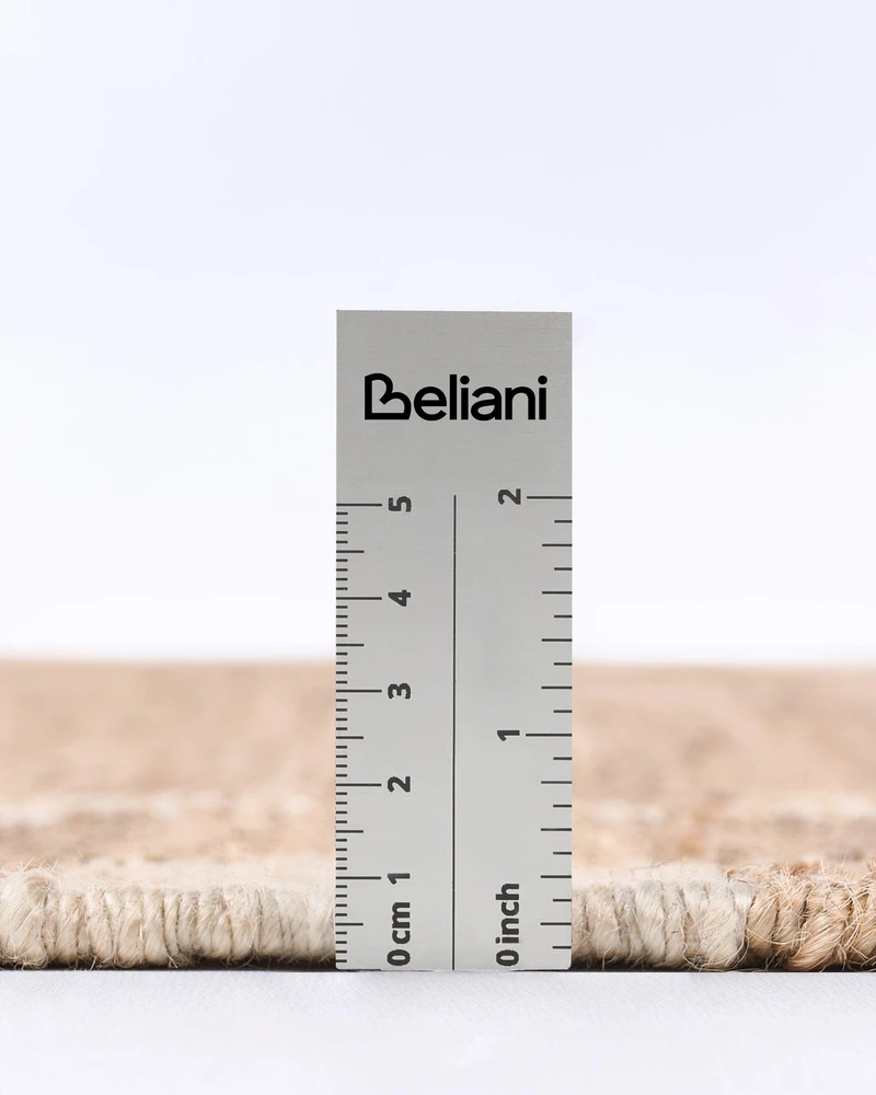 Beliani Kilimas BEED šviesiai smėlio spalvos 160 x 230 cm džiutas