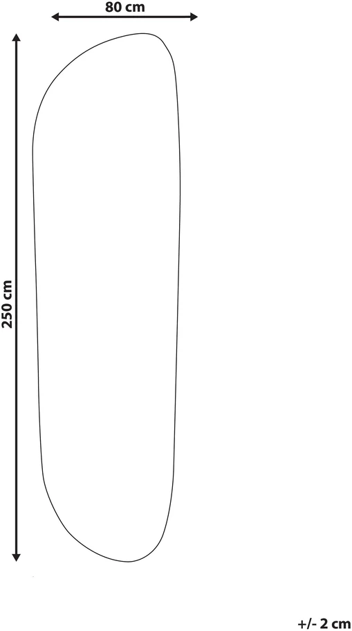 Beliani Kilimas BERANI šviesiai smėlio spalvos 80 x 250 cm viskozė