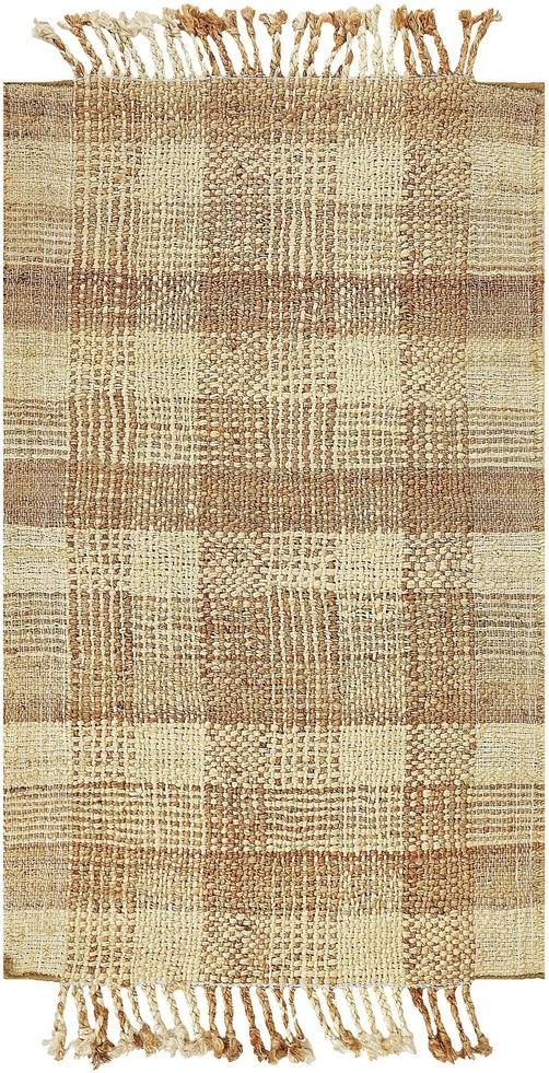 Beliani Kilimas BERISSA smėlio spalvos 80 x 150 cm džiutas