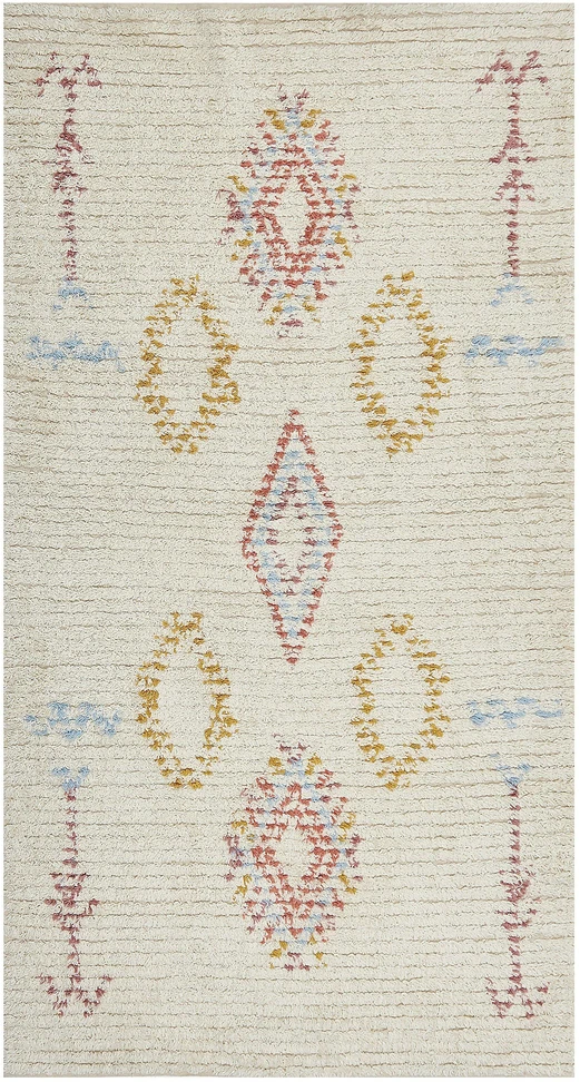 Beliani Kilimas BETTIAH smėlio spalvos 80 x 150 cm medvilninis
