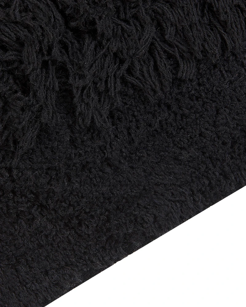 Beliani Kilimas BITLIS juodas 140 x 200 cm medvilninis