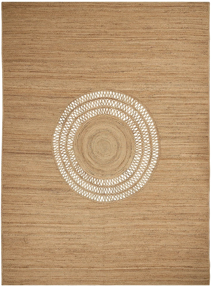 Beliani Kilimas BOGAZOREN smėlio spalvos 300 x 400 cm iš džiuto