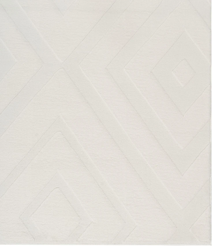 Beliani Kilimas BORAH, nulaužta balta, 80 x 300 cm
