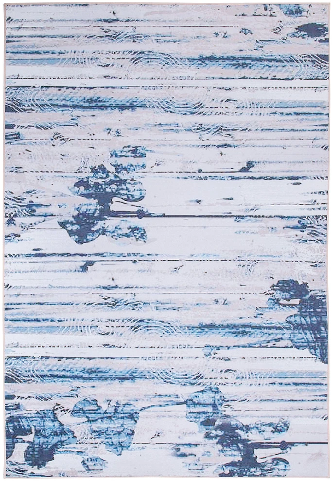 Beliani Kilimas BURDUR mėlynas 140 x 200 cm