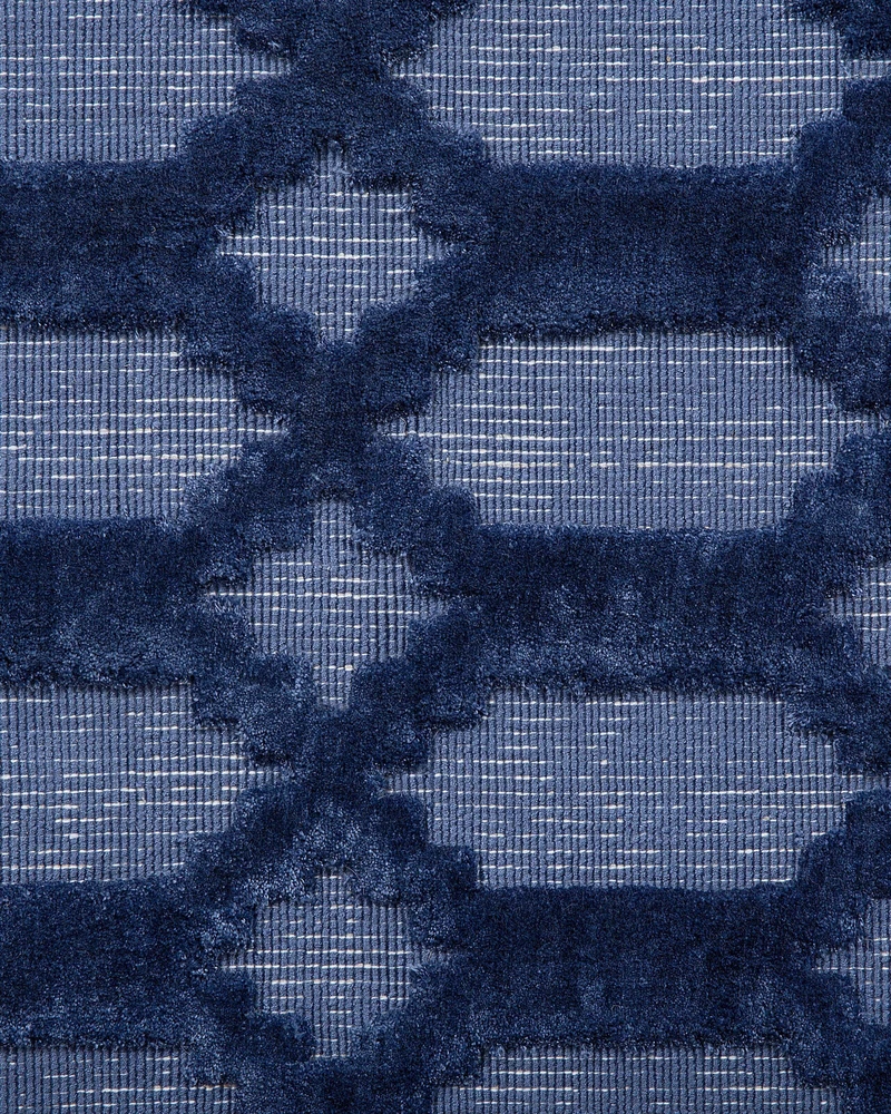 Beliani Kilimas CIZRE tamsiai mėlynas 160 x 230 cm viskozė