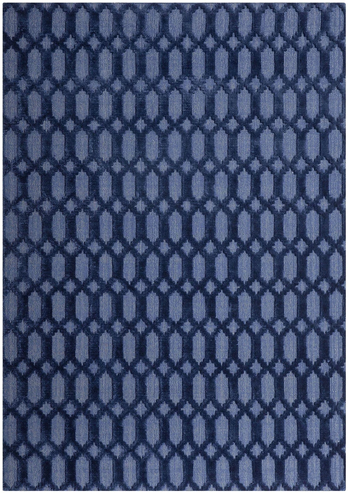 Beliani Kilimas CIZRE tamsiai mėlynas 160 x 230 cm viskozė