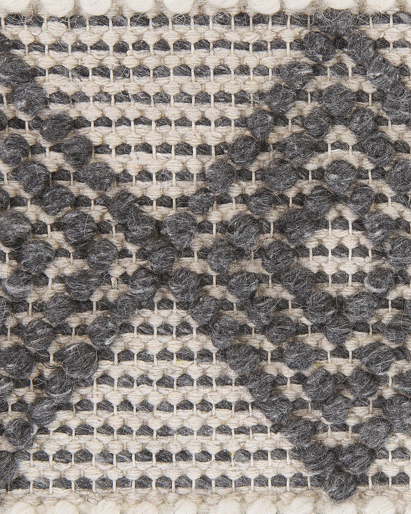 Beliani Kilimas DAVUTLAR šviesiai smėlio spalvos 200 x 200 cm vilnonis