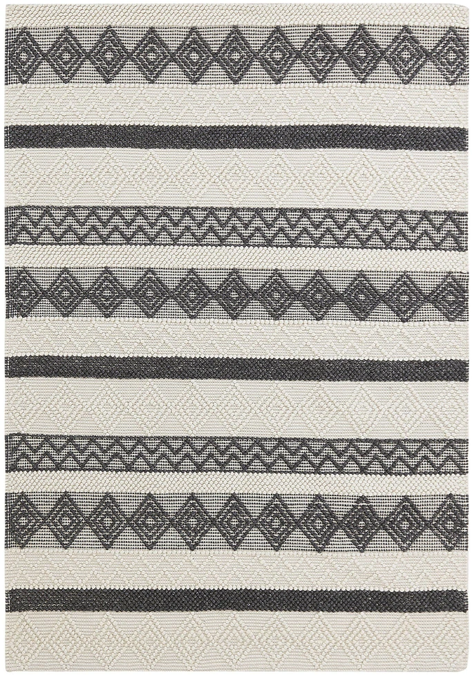Beliani Kilimas DAVUTLAR šviesiai smėlio spalvos 160 x 230 cm vilnonis